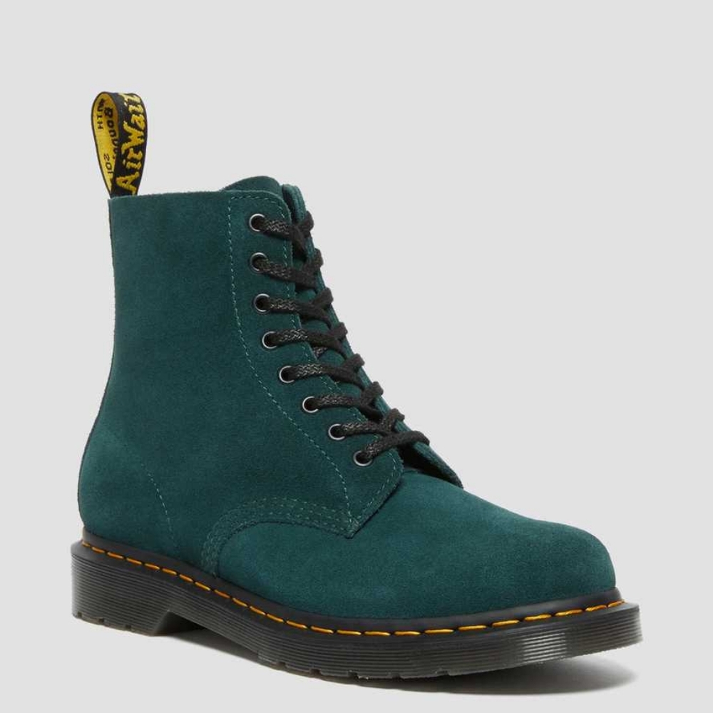 Pascal Dr. Martens Dark Green Suede boots